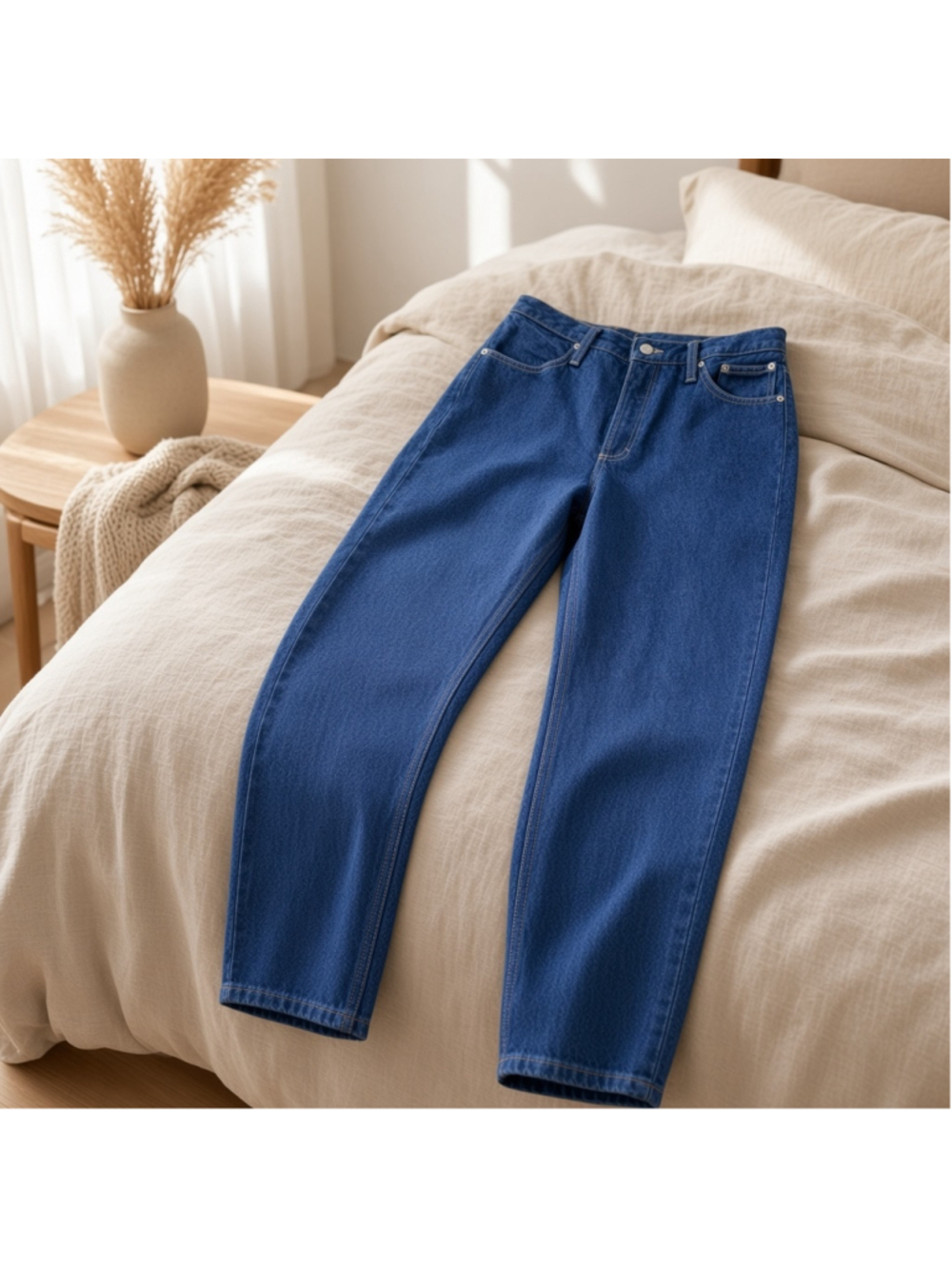 Vintage Roam Petite High Waisted Tapered Mom Jeans Made in USA 12P Modern 6-8